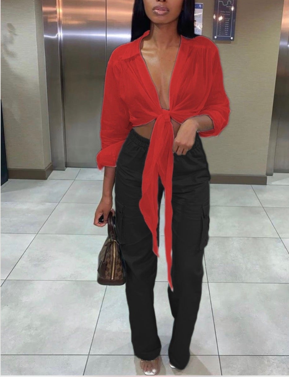 No Strings Attached Front Tie-Top