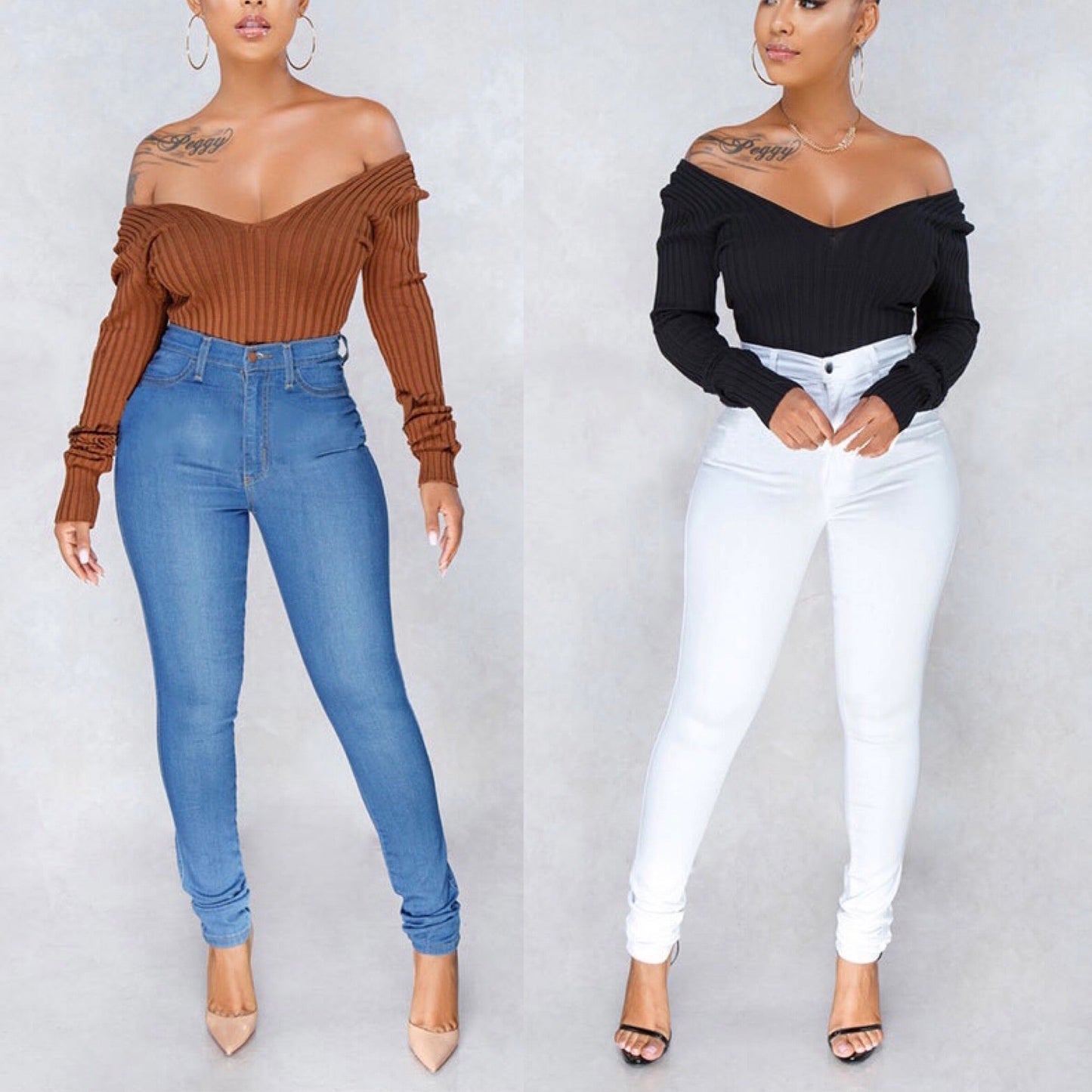 Chic Off The Shoulder Bodysuits
