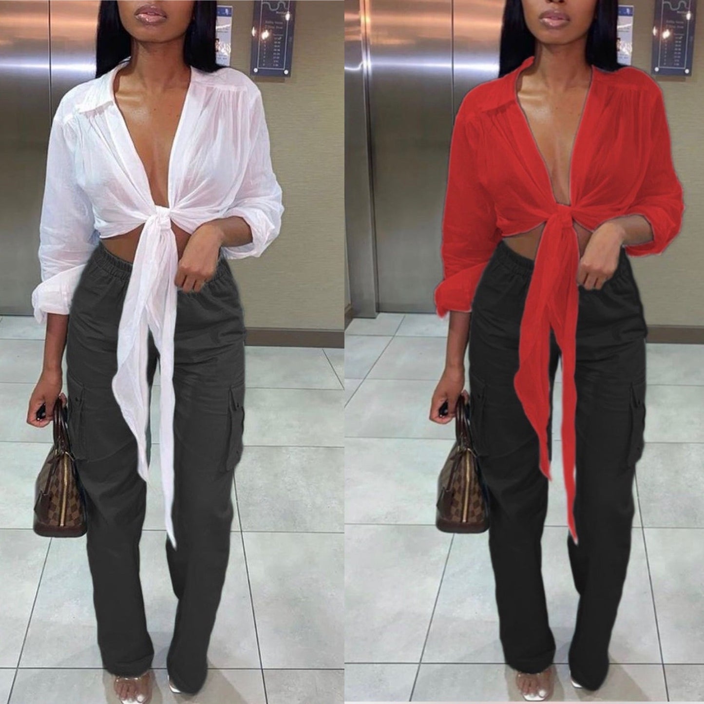 No Strings Attached Front Tie-Top