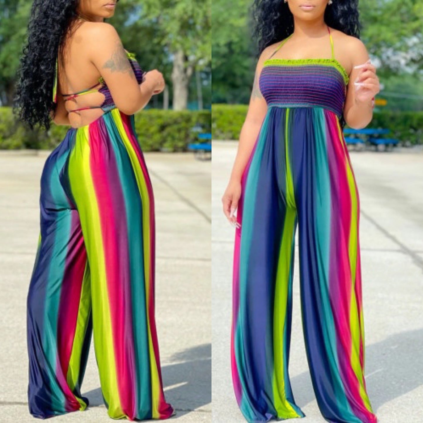Boho Babe Multicolor Jumpsuit