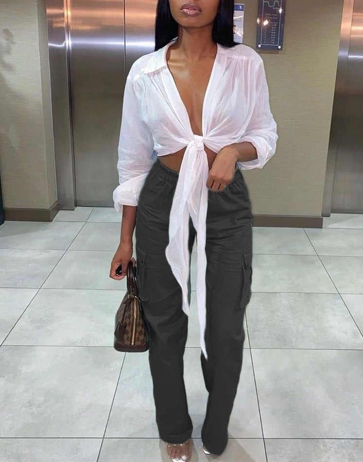 No Strings Attached Front Tie-Top